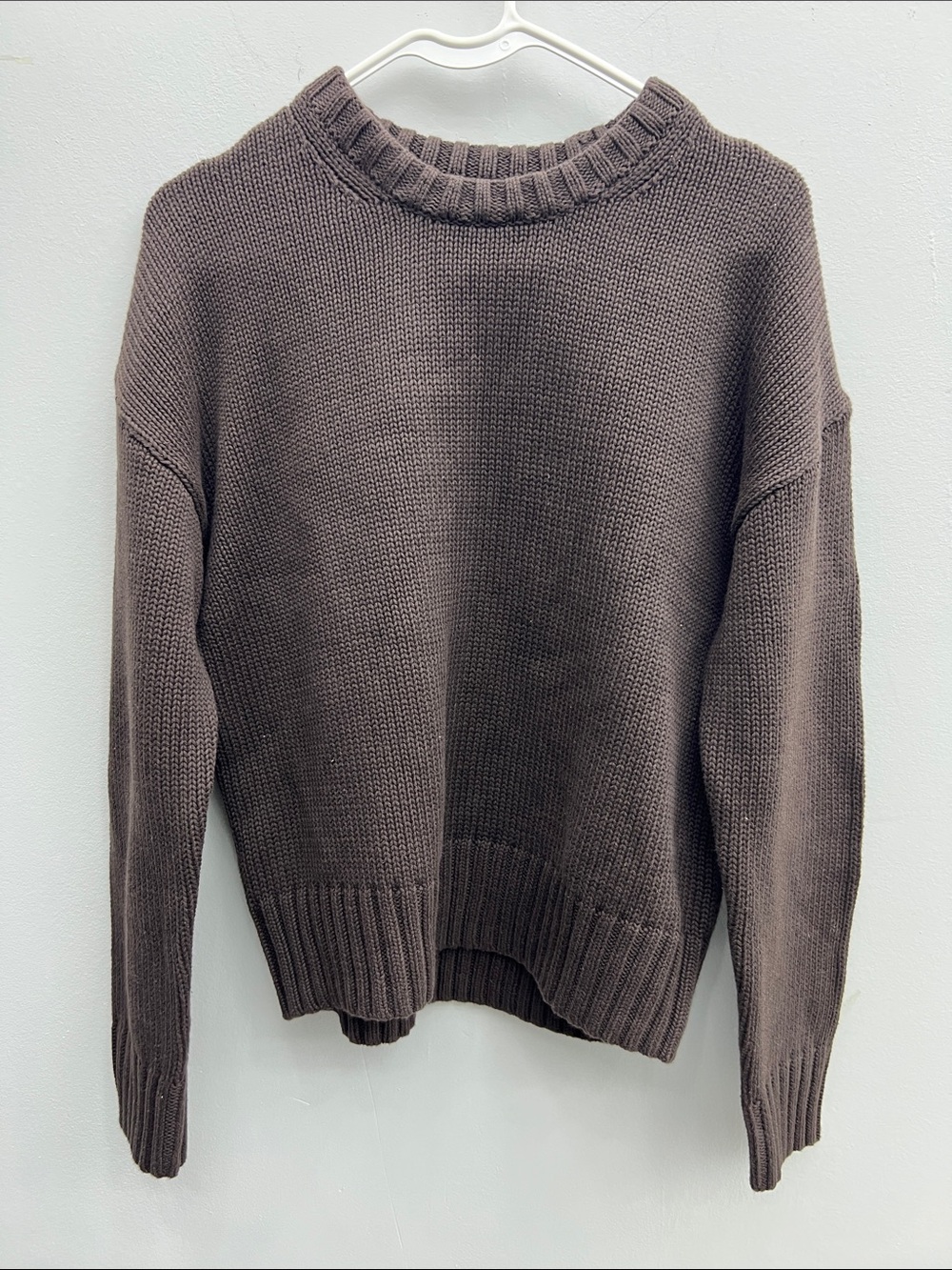GAP Women’s Crewneck Sweater in Chocolate Brown